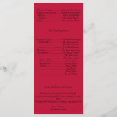 ダマスクデライトインベリーパープル結婚式 プログラム (裏面)