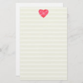 ダマスクハート並み文房具/筆記用紙 便箋 (正面/裏面)