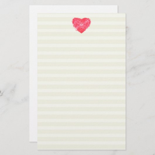 ダマスクハート並み文房具/筆記用紙 便箋 (正面/裏面)