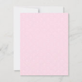 ダマスクバレリーナガールベビーシャワー招待状 招待状 (裏面)