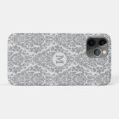 ダマスクパターカスタムンモノグラム電話ケース Case-Mate iPhoneケース (裏面(横))