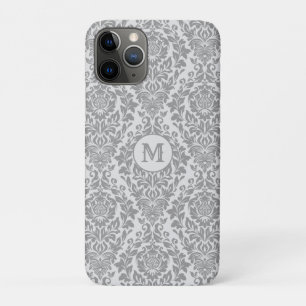 ダマスクパターカスタムンモノグラム電話ケース iPhone 11 PROケース