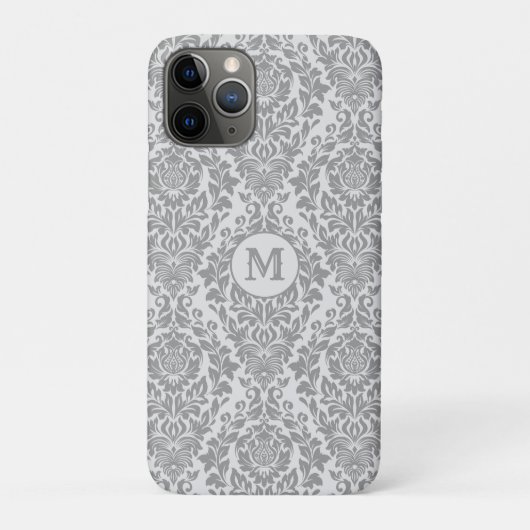 ダマスクパターカスタムンモノグラム電話ケース Case-Mate iPhoneケース (裏)