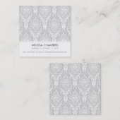 ダマスクパターシンプルンモダンヴィンテージ連絡モミ コーリングカード (正面/裏面)