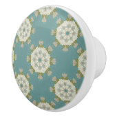 ダマスクパターンと抽象芸術要素 セラミックノブ (右)