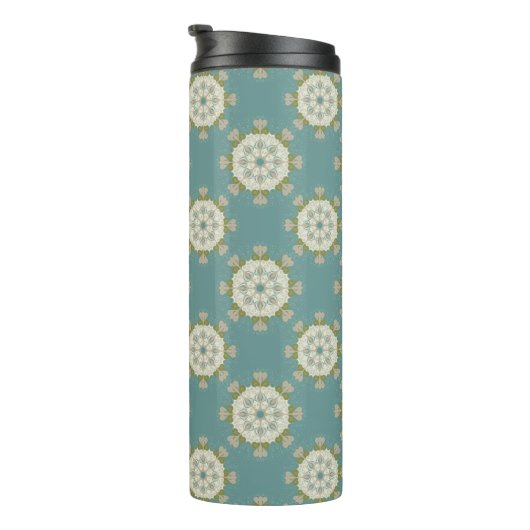 ダマスクパターンと抽象芸術要素 タンブラー (回転右)