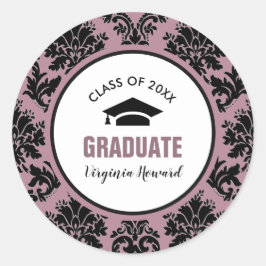 ダマスクパターンカスタムの卒業 ラウンドシール