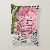 ダマスクパターンフローラかわいらし色 アクセントクッション (裏面(縦))