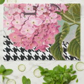 ダマスクパターンフローラかわいらし色 キッチンタオル (折り畳み)