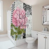 ダマスクパターンフローラかわいらし色 シャワーカーテン (インサイチュ)