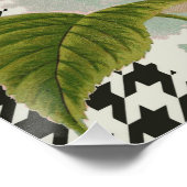 ダマスクパターンフローラかわいらし色 ポスター (コーナー)