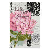 ダマスクパターンフローラかわいらし色 ミニクリップボード (裏面)