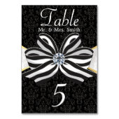 ダマスクパターン付きダイヤモンドリボン テーブルナンバー (裏面)