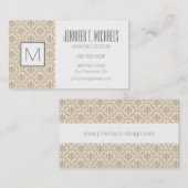 ダマスクパターン3 名刺 (正面/裏面)