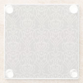 ダマスクパターン6 ガラスコースター (裏面)