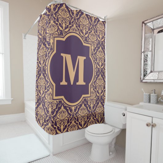 ダマスクパターン シャワーカーテン (インサイチュ)