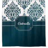 ダマスクパターン シャワーカーテン (正面)