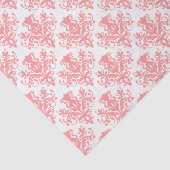 ダマスクパターン – ソフトピンク 薄葉紙 (詳細)