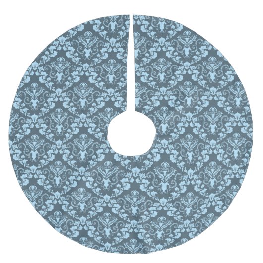 ダマスクパターン ブラッシュドポリエステルツリースカート (正面)