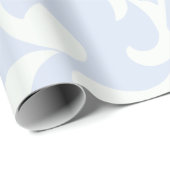 ダマスクパターン、ブルーダマスク、ダフランスのマスク ラッピングペーパー (ロールコーナー)