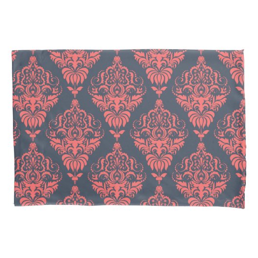 ダマスクパターン 枕カバー (正面左)