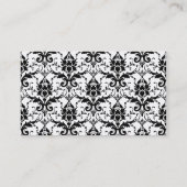 ダマスクパター包まれたン名刺 名刺 (裏面)