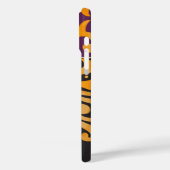 ダマスクパーソナライズされたスクロール作業金ゴールドアクセント Case-Mate iPhoneケース (裏面 / 左)