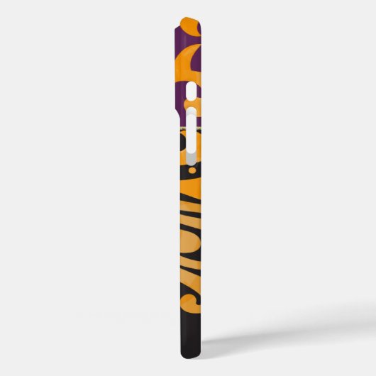 ダマスクパーソナライズされたスクロール作業金ゴールドアクセント Case-Mate iPhoneケース (裏面 / 左)