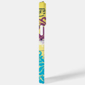 ダマスクパーソナライズされたピーコックバードケージミュージカルノート Case-Mate iPhoneケース (裏面 / 右)