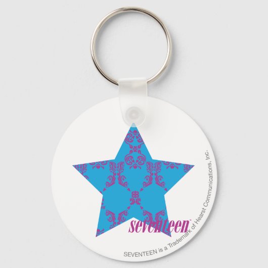 ダマスクパープルアクア2 キーホルダー (正面)