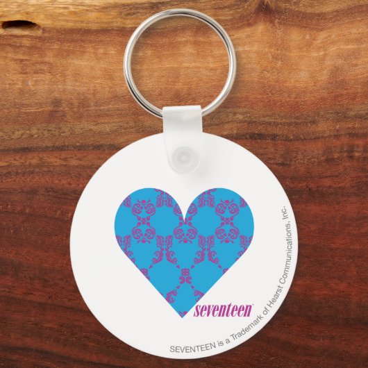 ダマスクパープルアクア3 キーホルダー (正面)