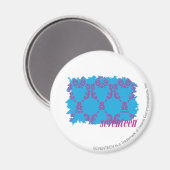 ダマスクパープルアクア4 マグネット (正面/裏面)