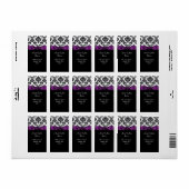 ダマスクパープル結婚ズ ラベル (フルシート)