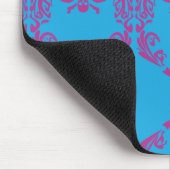 ダマスクパープル – アクア マウスパッド (コーナー)