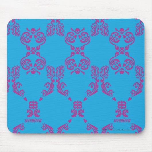 ダマスクパープル – アクア マウスパッド (正面)