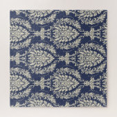 ダマスクビクトリアン壁紙ヴィンテージパターン ジグソーパズル (横)