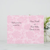 ダマスクビクトリアン結婚式プログラム (スタンド正面)