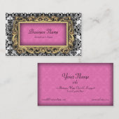 ダマスクピファンシーックバロックの名刺 名刺 (正面/裏面)