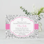 ダマスクピンクガールズファースト通信カード 招待状 (スタンド正面)