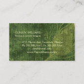 ダマスクピーコックフェザープロフェッショナル 名刺 (裏面)