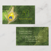 ダマスクピーコックフェザープロフェッショナル 名刺 (正面/裏面)