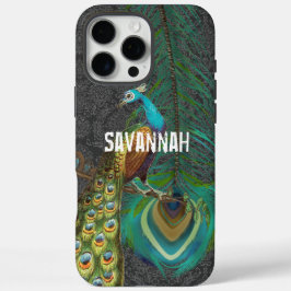 ダマスクピーコック&フェザーあなたが色を選択 iPhone 16 PRO MAXケース