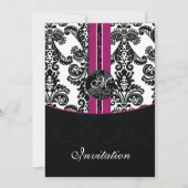 ダマスクフクシアの結婚式招待状 招待状 (正面)