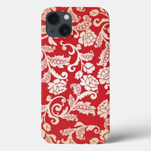 ダマスクフローラの背景パターン Case-Mate iPhoneケース (裏面)