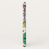 ダマスクフローラルパターンプラムターコイズ Case-Mate iPhoneケース (裏面/左)