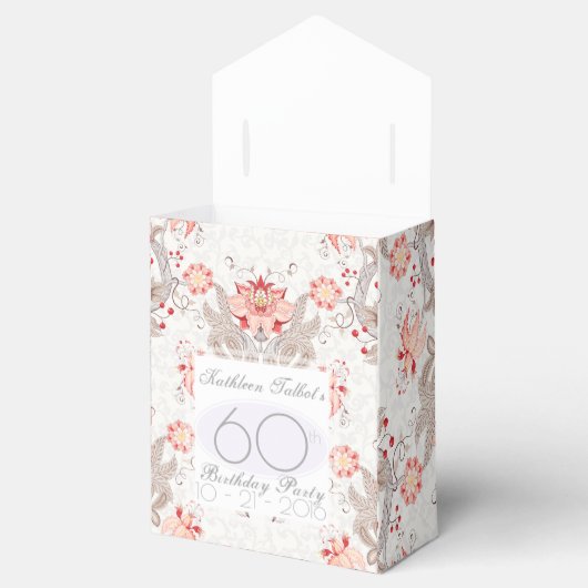 ダマスクフローラ60th誕生日お願いボックス フェイバーボックス (オープン)