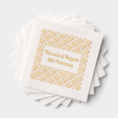 ダマスクフローラBG任意の大事な行事- 50周年 箔ナプキン (インサイチュ (積み重ね))