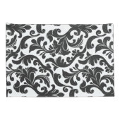 ダマスクブラック 枕カバー (裏面-右)