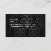 ダマスクヘアカットヘアサロンロイヤリティパンチカード ロイヤリティカード (裏面)