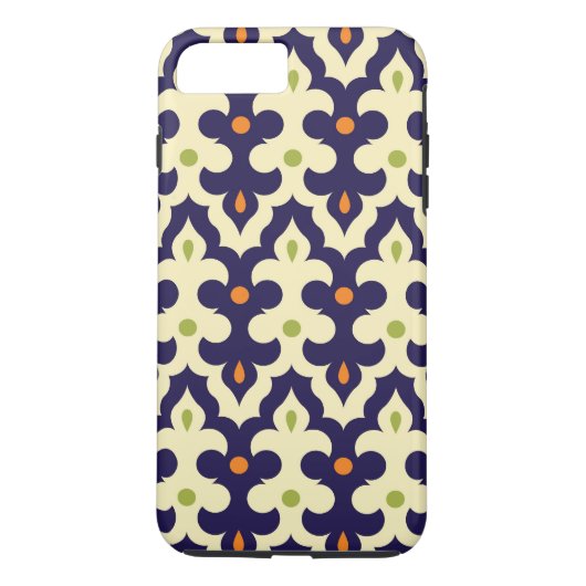 ダマスクペイズリーアラベスクモロッコパタガーリーーン Case-Mate iPhoneケース (裏面)